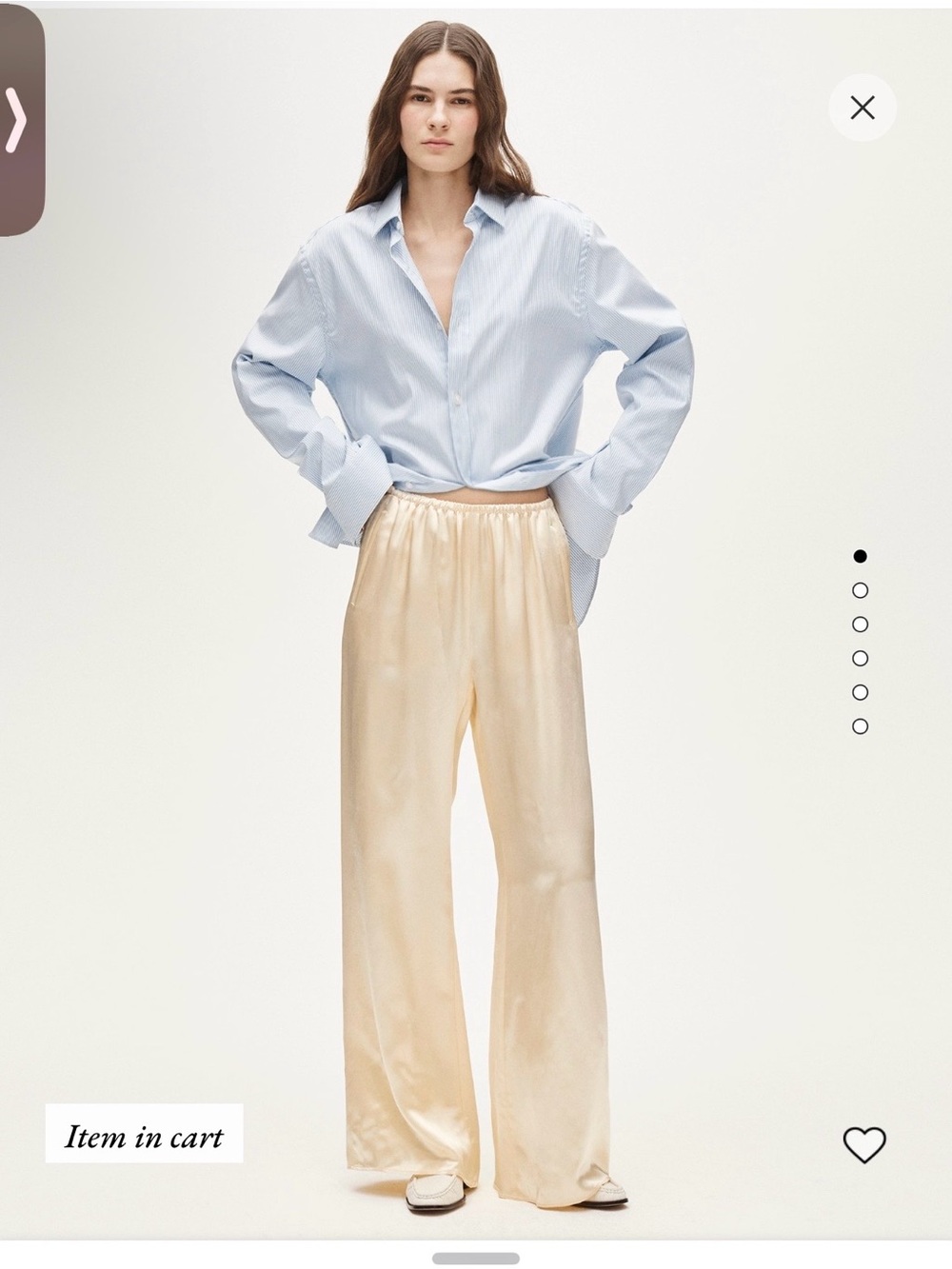 NWT Jcrew Tall Cosmo pant in luster CHARMEUSE in candlelight size medium